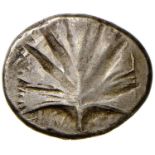 Greek coins - SICILIA Selinunte  – Didramma – Foglia - R/ Foglia in incuso – S.Cop. 594 AG (g 8,