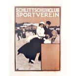 Plakate - - Sarg, Tony. Schlittschuhclub Sportverein. Darmstadt, H. Hohmann Hofdrucker, Ohne Jahr.