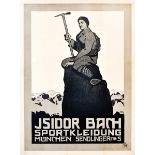 Plakate - - Kunst, Carl. Isidor Bach. München, Münchner Graphische Kunstanstalt, 1907. 60 x 45 cm.