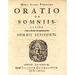 Boxhorn, Marcus Zuerius van. Oratio de somniis. Habita cum ordiretur interpretationem somnii