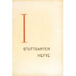 Typographie - - Geschäftspapiere. Stuttgarter Hefte 1. Herausgegeben von den Buchdruckwerkstätten