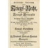 Militaria - - Gnüge, Friedrich Andreas Gottlieb. Gründliche Anleitung zum Kriegs-Recht, aus den