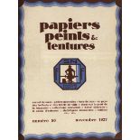 Tapeten - - Papiers, Peints & Tentures. Hefte 46-81 (Jg. 1925-27). Mit zahlreichen Abbildungen.