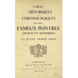 Harms, Antoine Frederic. Tables historiques et chronologiques des plus fameux peintres anciens et