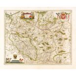Karten - Polen und Schlesien - - Blaeu, J. Polonia Regnum, et Silesia Ducatus. Kolorierte