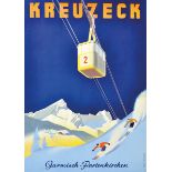 Plakate - - Plenert, Prof. Kreuzeck Garmisch Partenkirchen. München, Carl Lipp & Co., um 1935. 60