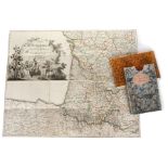 Karten - Europa - - Sammlung von 4 Karten und 1 Plan. 1795-1835. Alle in Segmenten auf Leinwand