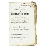 Staatswissenschaft - - Jung(-Stilling), Johann Heinrich. Die Grundlehre der Staatswirthschaft. Ein