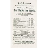 Theater - - Hof-Theater Weimar. Sammelband mit 138 Programm-Zetteln. Weimar, 1841-42. 33 x 20 cm.