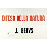 Beuys, Joseph. Difesa della Natura. Farbserigraphie. 1982. Links unten signiert und mit grünem
