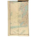 Karten - Japan - - Karte der japanischen Inseln ohne Hokkaido. Handkolorierte Lithographie. Tokio,