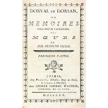 Erotica - - Damiens de Gomicourt, Auguste Pierre. Dorval et Dorsan, Ou mémoires pour servir à l'