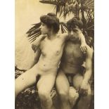 Künstlerphotographie - - Galdi, Vincenzo (zugeschr.). Junges Paar. Original-Photographie. Vintage.