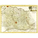 Karten - Niederlande - - Güssefeld, Franz Ludwig. Carte von Utrecht. Kolorierte Kupferstich-Karte.