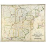 Karten - Vereinigte Staaten von Amerika - - Poor, Henry V. New and complete Map of all the Rail