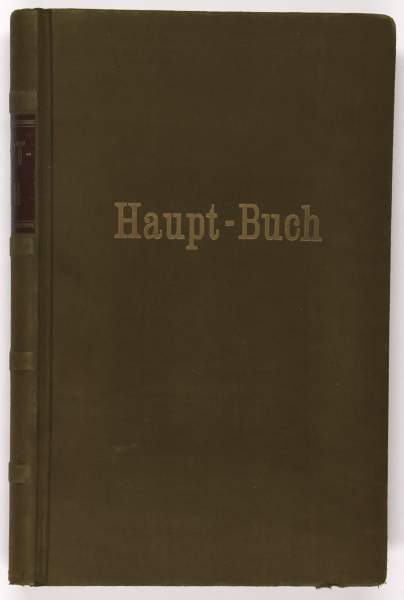 Schiffahrt - - Haupt-Buch einer deutschen Reederei, 1926-1958. Deutsche Handschrift auf Papier.