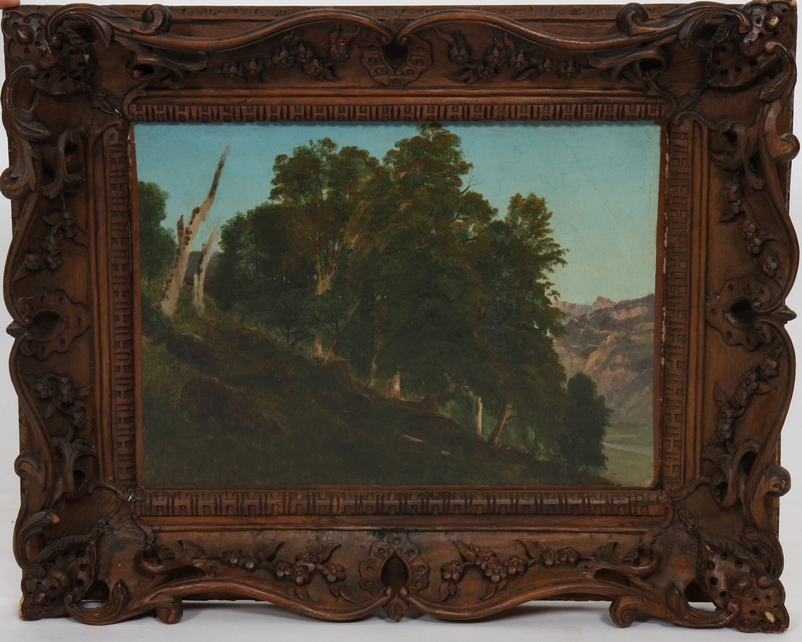 TABLEAU "PAYSAGE DE BARBIZON"
Huile sur papier marouflée sur toile, encadrée représentant un bouquet