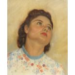 TABLEAU "PORTRAIT DE JEUNE FEMME"
Huile sur carton signée et datée "J.Delarge 1940"
Epoque XXème