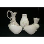 BELLEEK - A collection of 5 pieces of Be