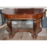 HALL TABLE - A decorative antique bow fr