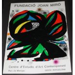 JOAN MIRO - Art exhibition poster for th