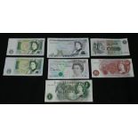 BANKNOTES - A collection of 7 uncirculat
