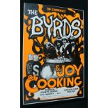 THE BYRDS - original card concert poster