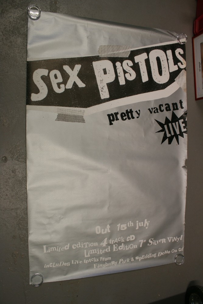 SEX PISTOLS - "Pretty Vacant Live" poste