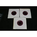 USA - Collection of 3 x coloured vinyl 7