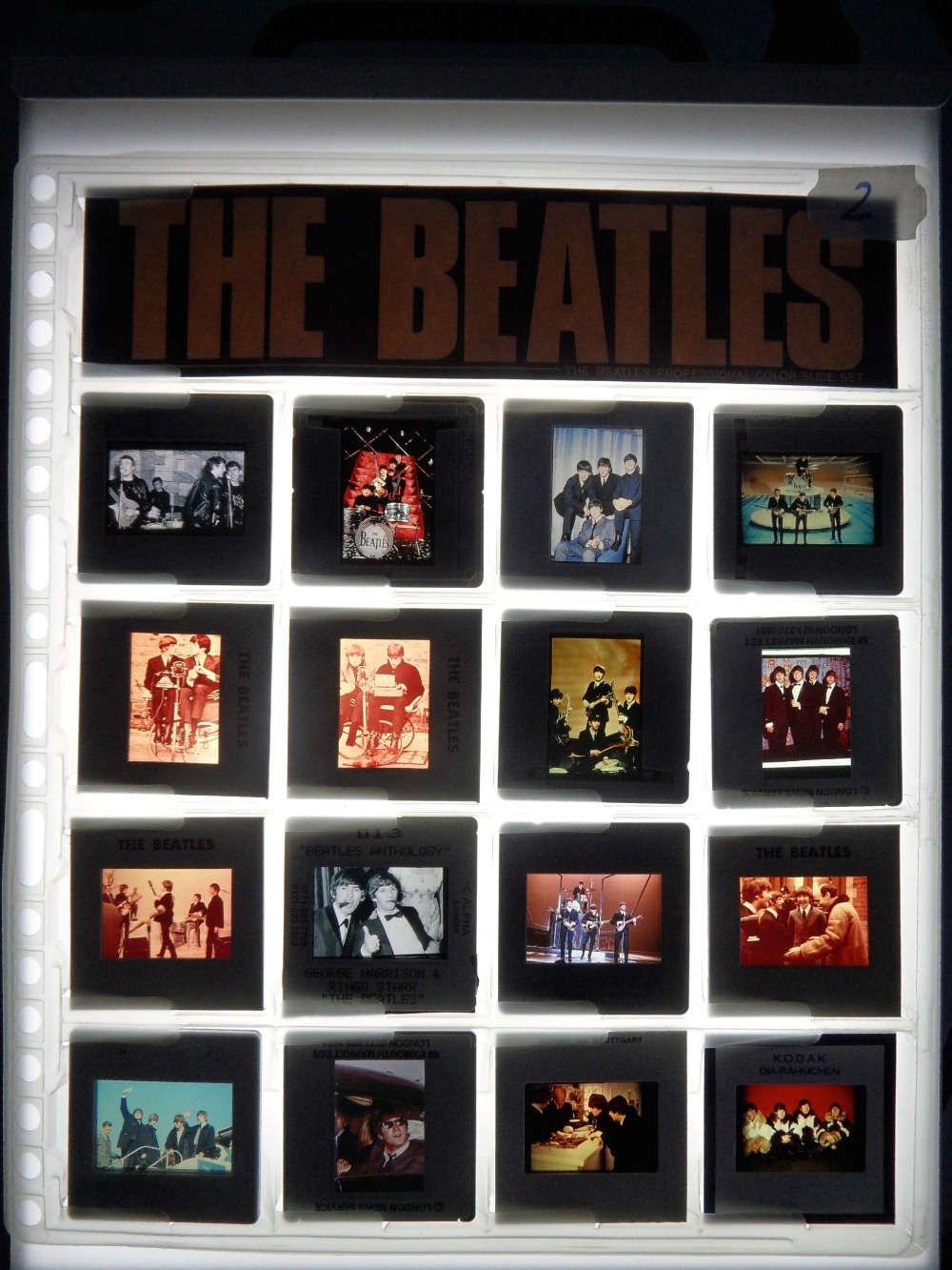 THE BEATLES - 16 original slides of The - Image 4 of 7