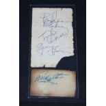 BEATLES AUTOGRAPHS - collection of all f