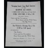 BEATLES HANDBILL - for the "Swinging Lun