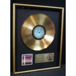 WINGS & DENNY LAINE - RIAA gold disc awa