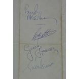 BEATLES M.B.E. AUTOGRAPHS - excellent se