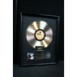 GEORGE HARRISON - RIAA gold award presen