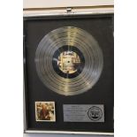 TOM PETTY - RIAA platinum disc award pre