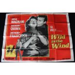 WILD IS THE WIND - an original UK quad film poster. Ex cond (folded).