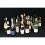 WHITE WINE - 34 Bottles, mostly French, date ranges from 1974 - 2003.