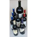 RED WINE - FRENCH - 9 bottles to include a 3litre Chateau Salitis 1998,