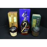 COGNAC - 3 bottles of VSOP cognac by COURVOISIER,