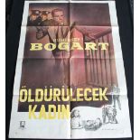 OLDURULECEK KADIN (THE ENFORCER) - HUMPHREY BOGART - a Turkish 1 sheet film poster.