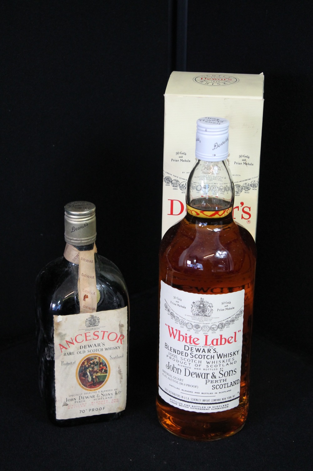 WHISKY - 2 bottles to include Dewar's White Label (boxed 1.