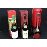 COGNAC - 3 bottles of XO Cognac to include Francois Peyrot XO Cognac (70cl) boxed,