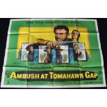 AMBUSH AT TOMAHAWK GAP - an original UK quad film poster. Ex cond (folded).