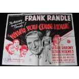 WHEN YOU COME HOME - Original UK quad film poster. Ex cond (folded).