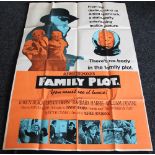 HITCHCOCK - FAMILY PLOT - HORROR - Original UK one sheet film poster, (3 sheet size - 40"x81").