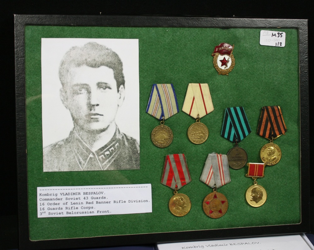 RUSSIAN MEDALS - excellent set of eight medals awarded to a Brigade Commander Vladimir Bespalov of - Image 2 of 5