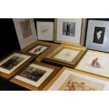 FRAMED PRINTS - a collection of prints and frames x9 to include 'Dance me to the End of Love' by