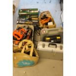 ELECTRICAL TOOLS - A selection of unused and used electrical tools to include Bosch handgrinder,
