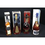COGNAC - 4 bottles of VSOP to include Louis Royer (100cl), Bisquit (70cl),